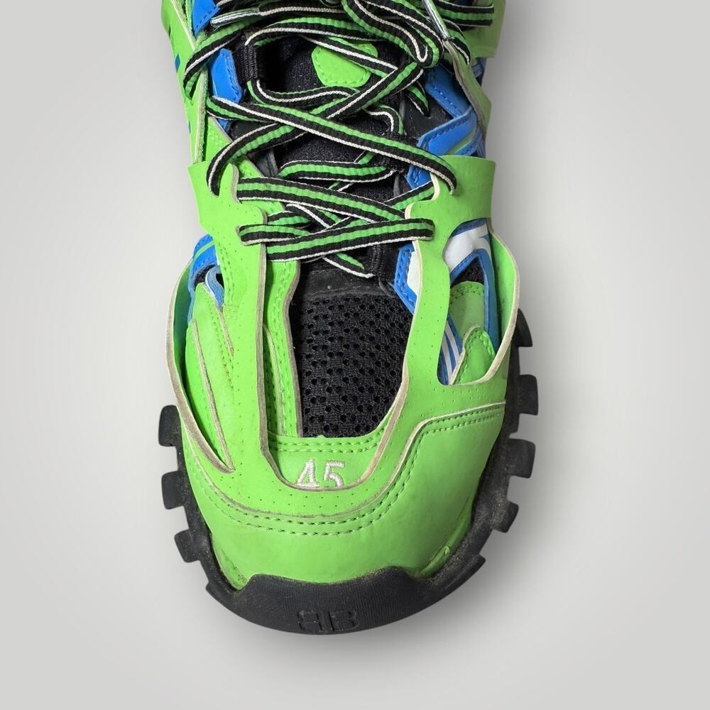 Balenciaga Track Trainers Green Blue Men’s sz 12 - Picture 6 of 15